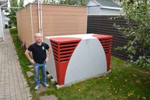Тепловой насос Воздух-Вода для отопления дома площадью 610 м²